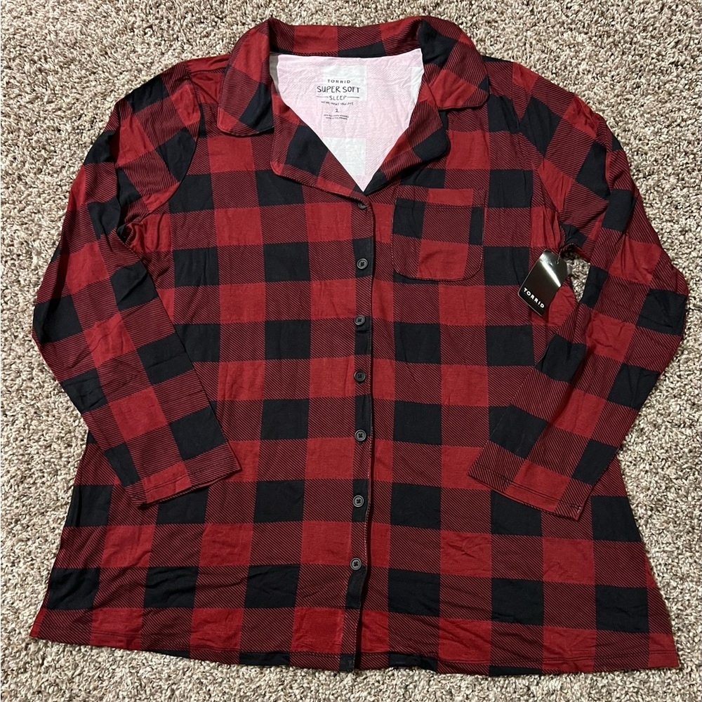 Torrid Plaid Super Soft Sleep Shirt